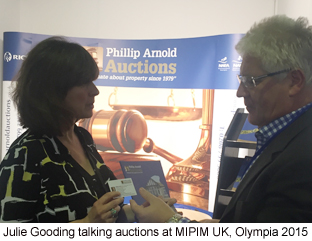 Phillip Arnold Auctions at MIPIM UK, Olympia, 21-23 October 2015