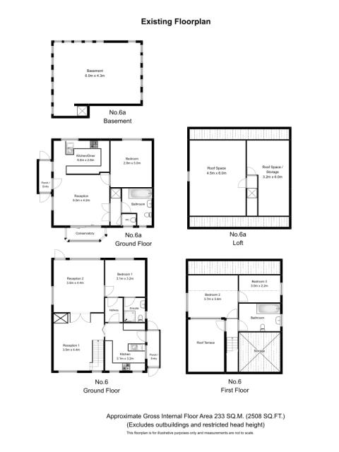 Floorplan of 6 & 6a Squires Road, Shepperton
