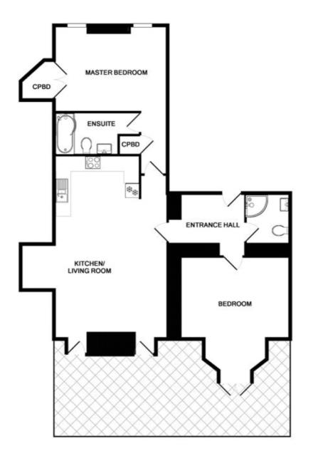 Floorplan of Apartment 1, Magnolia House, Bellmere Gardens, Malvern