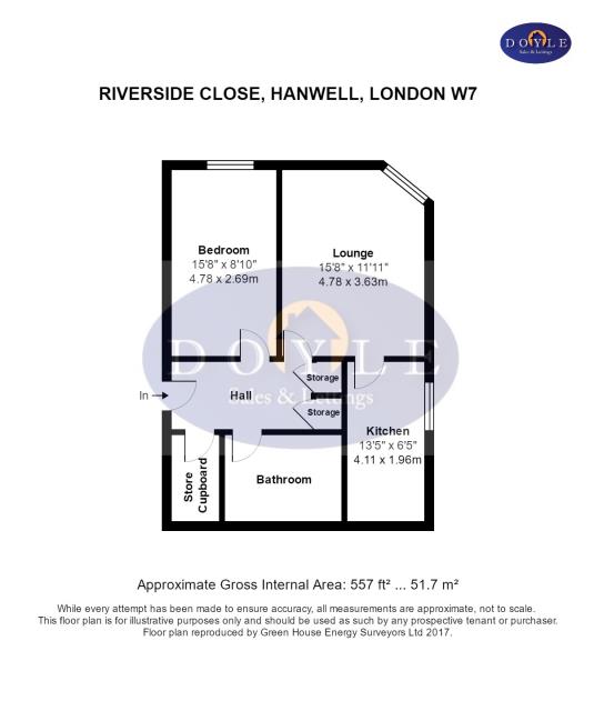 Floorplan of 29 Riverside Close, Hanwell, London