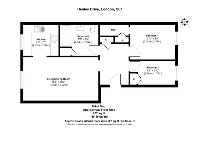 Floorplan of 71 Henley Drive, Bermondsey, London
