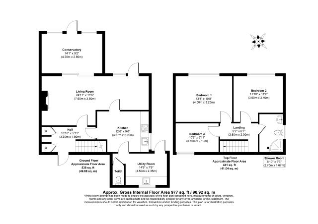 Floorplan of 41 Westbourne Crescent, Clevedon, North Somerset