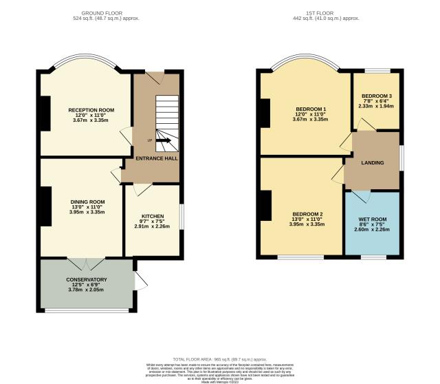 Floorplan of 435 Hanworth Road, Hounslow, Middlesex