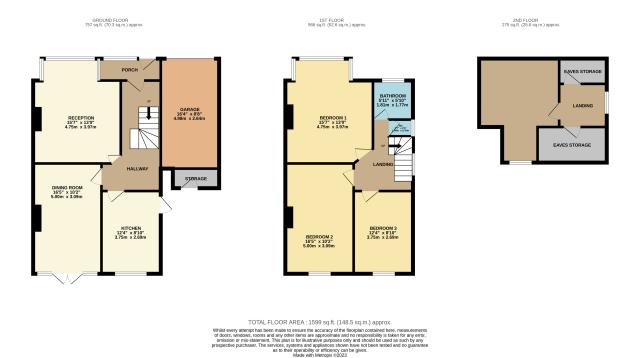 Floorplan of 24 Greystone Gardens, Harrow, Middlesex