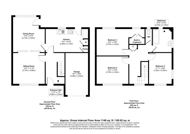 Floorplan of 34 Allerton Road, Trentham, Stoke-on-trent