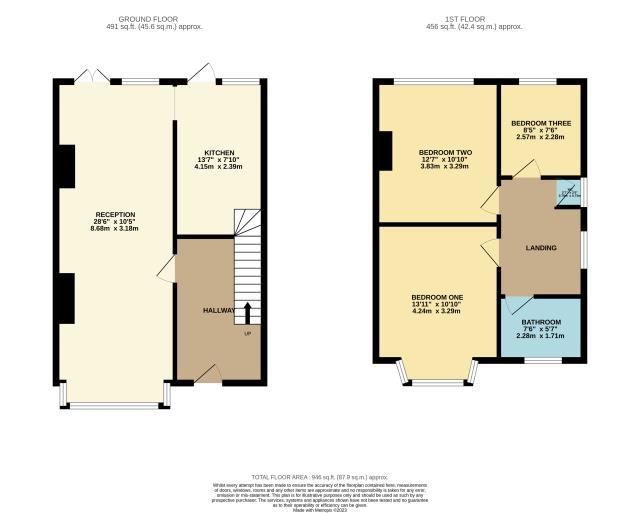 Floorplan of 22 Park Avenue, Whitton, Hounslow, Middlesex