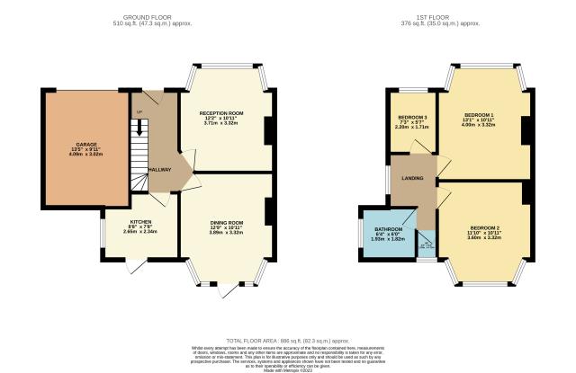 Floorplan of 27 Thistlecroft Gardens, Stanmore, Middlesex