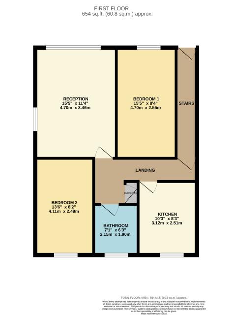 Floorplan of 12 Luscombe Close, Caversham, Reading, Berkshire