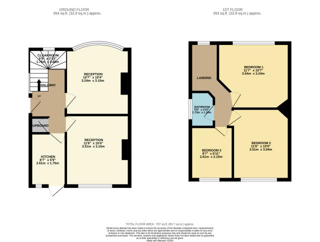 Floorplan of 2 Crabtree Avenue, Wembley, Middlesex