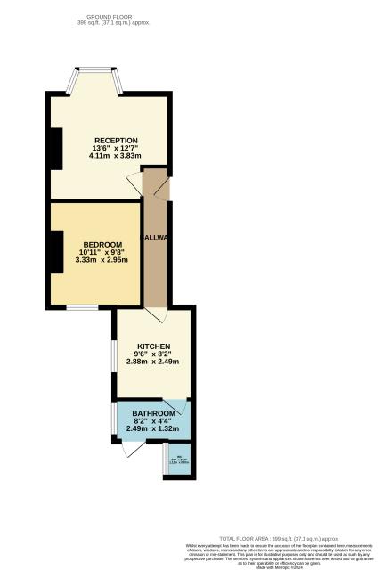 Floorplan of 42a Petersfield Road, London