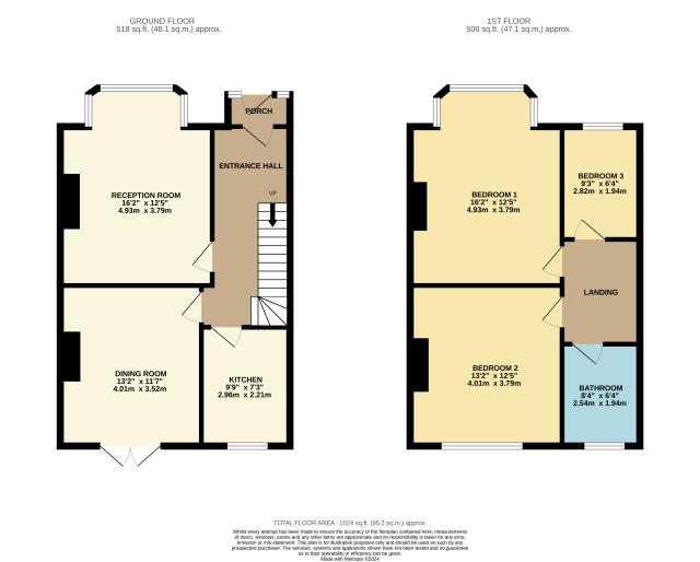 Floorplan of 82 Ederline Avenue, Norbury, London