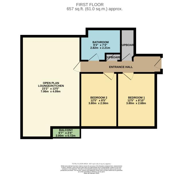 Floorplan of Flat 20, 75 Worple Road, Wimbledon,  London