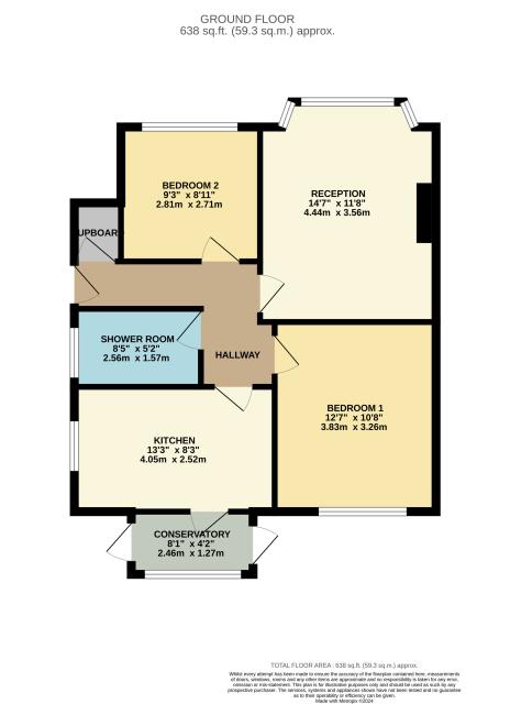 Floorplan of 213 Bedfont Close, Feltham, Middlesex