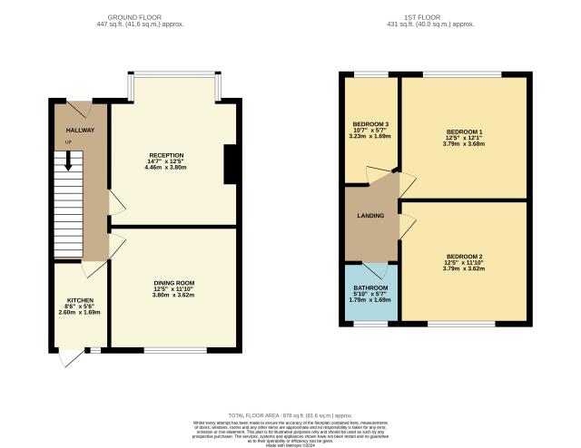 Floorplan of 110 Willow Tree Lane, Hayes, Middlesex