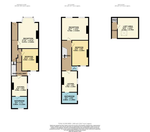 Floorplan of 4 Cumberland Road, Hanwell, London