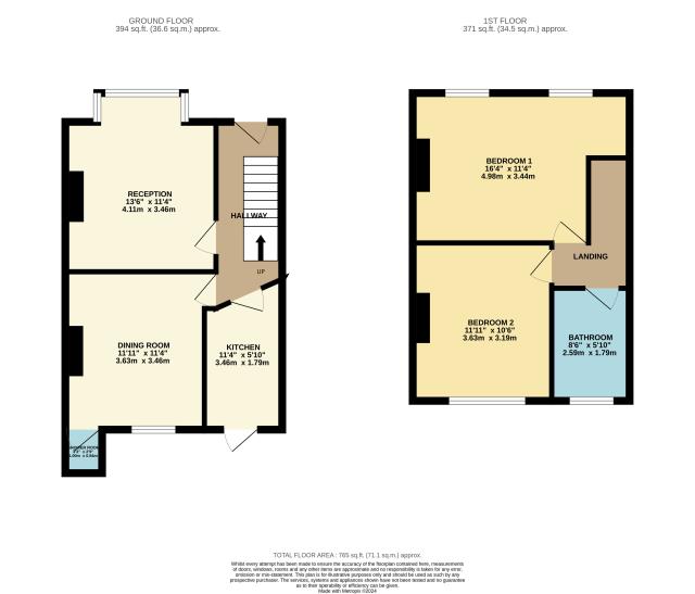Floorplan of 6 Windsor Road, Southall, Middlesex