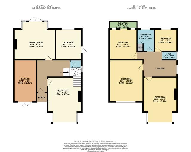 Floorplan of 28 Baronsmede, Ealing, London