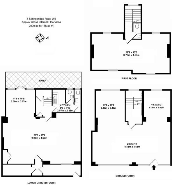 Floorplan of 8 Spring Bridge Road, Ealing, London
