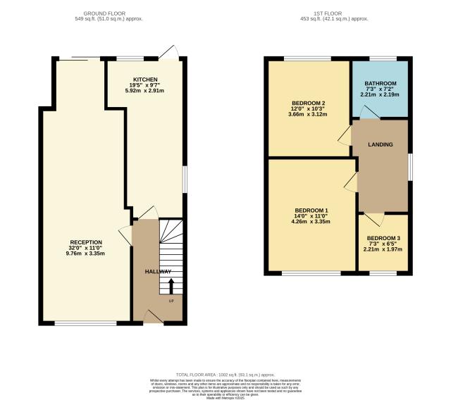 Floorplan of Rosedene, Bury Lane, Horsell, Woking