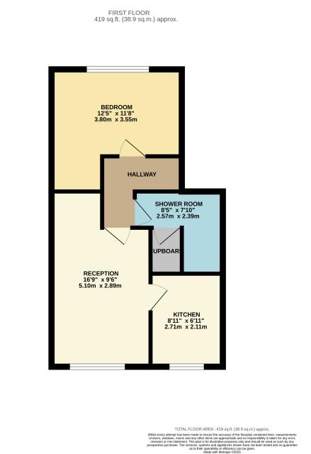 Floorplan of 25 Caroline Close, West Drayton, Middlesex