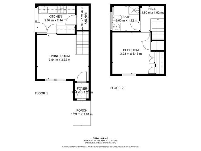 Floorplan of 55 Sandpiper Way, Weymouth, Dorset