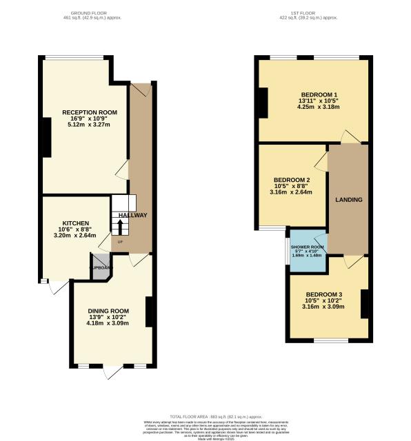 Floorplan of 13 Northborough Road, Norbury, London