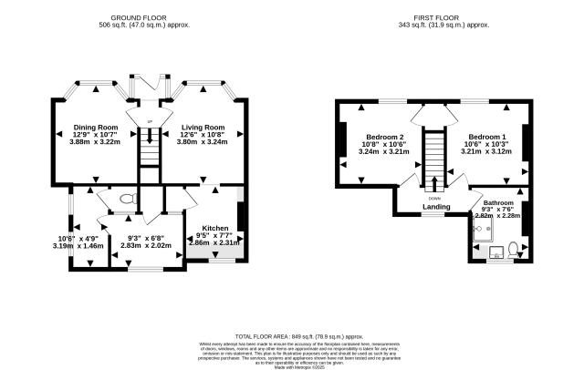 Floorplan of The Retreat, Trout Road, Yiewsley