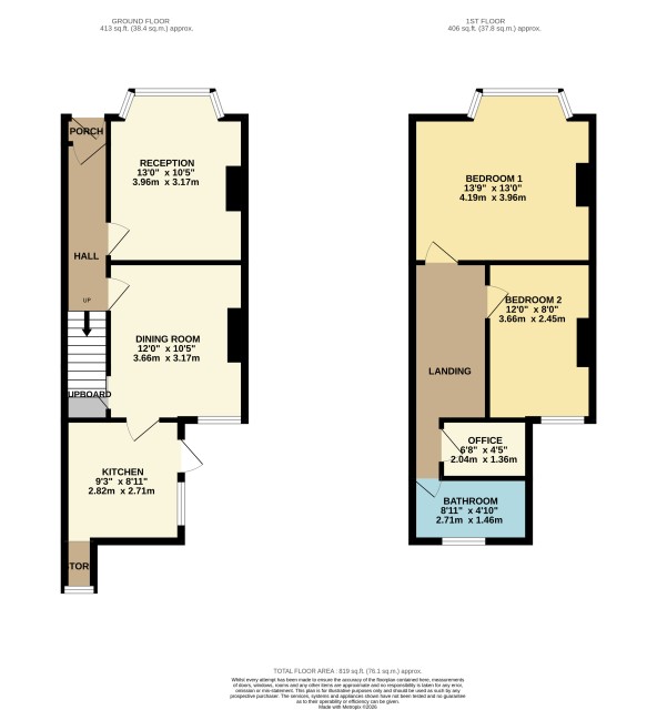 Floorplan of 98 Princes Road, Watford, Hertfordshire