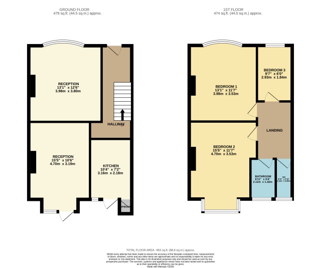 Floorplan of 5 Kathleen Avenue, Wembley, Middlesex