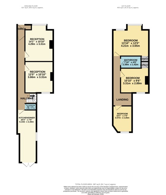 Floorplan of 50 Ilex Road, Willesden, London