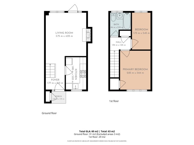 Floorplan of 6 Bullfinch Close, Poole, Dorset