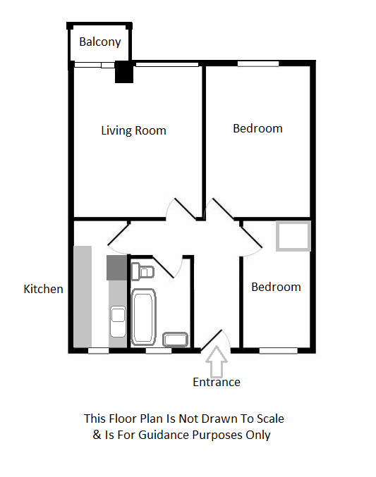 Floorplan of Flat 22 Embassy Court, Bramble Road, Portsmouth