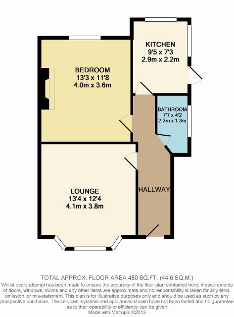 Floorplan of Gff 12 Kathleen Avenue, London