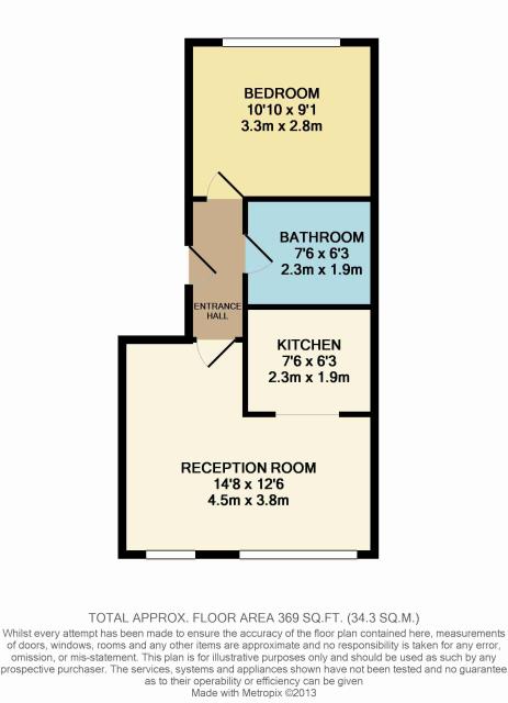 Floorplan of 8 Wentworth House, High Street, Addlestone