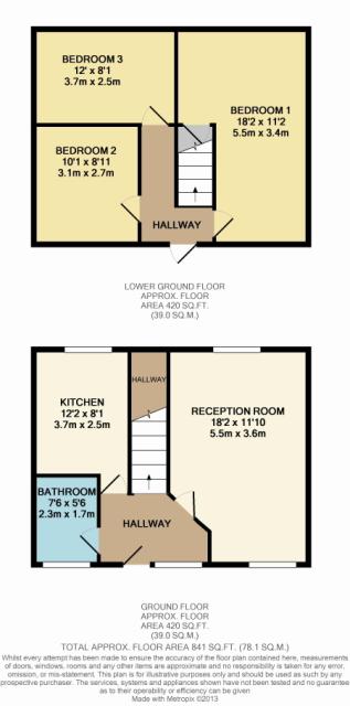 Floorplan of 47 Harefield Road, Uxbridge, Middlesex