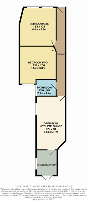 Floorplan of 2 Bavent Road, Camberwell, London