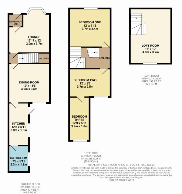 Floorplan of 33 Merton Road, Watford, Herts