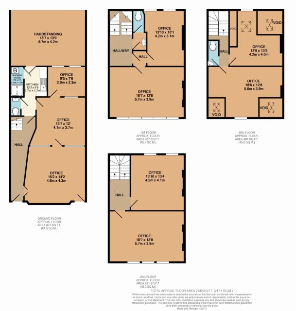 Floorplan of 32 York Street, Twickenham, Middlesex