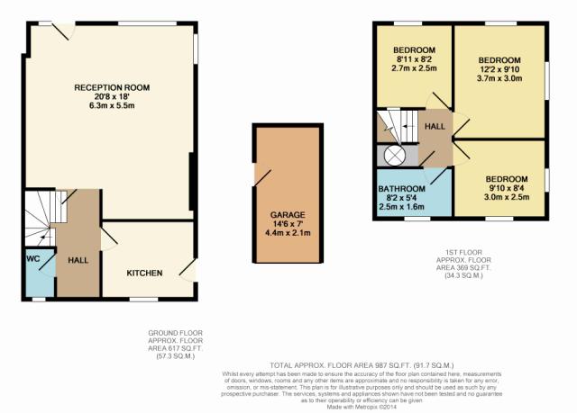 Floorplan of 6 High Elms, Rainham, Gillingham, Kent