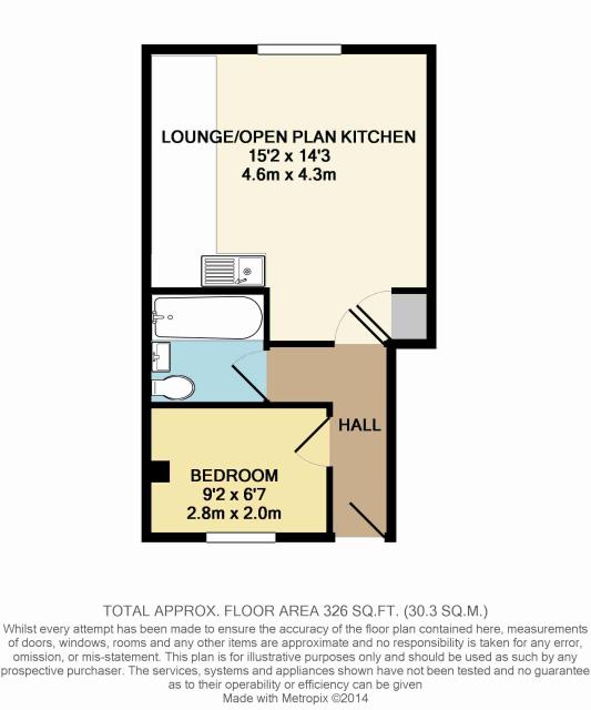 Floorplan of Flat 2, 129-135 Oxford Road, Reading, Berkshire