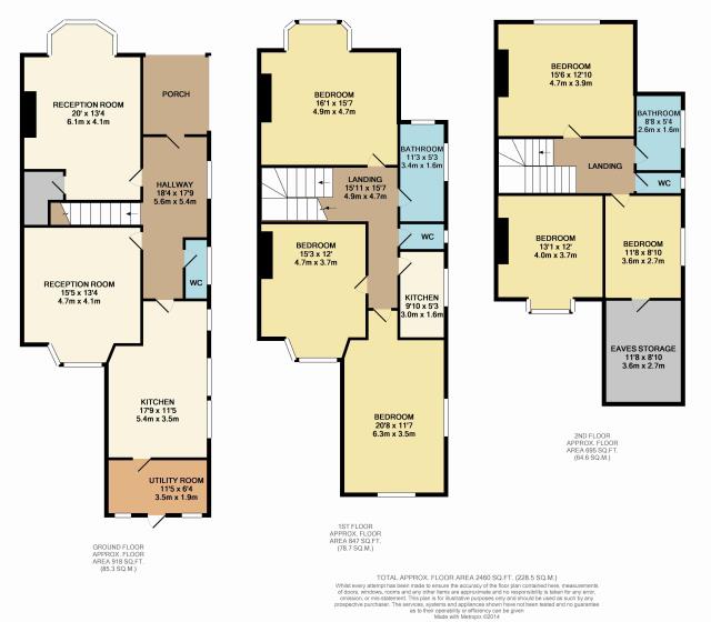 Floorplan of 23 Eversley Road, Bexhill-on-sea, Sussex