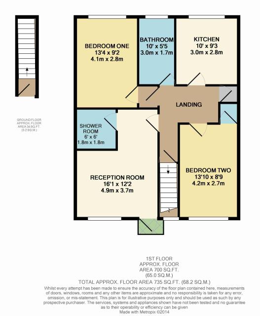 Floorplan of 129 The Greenway, Uxbridge, Middlesex