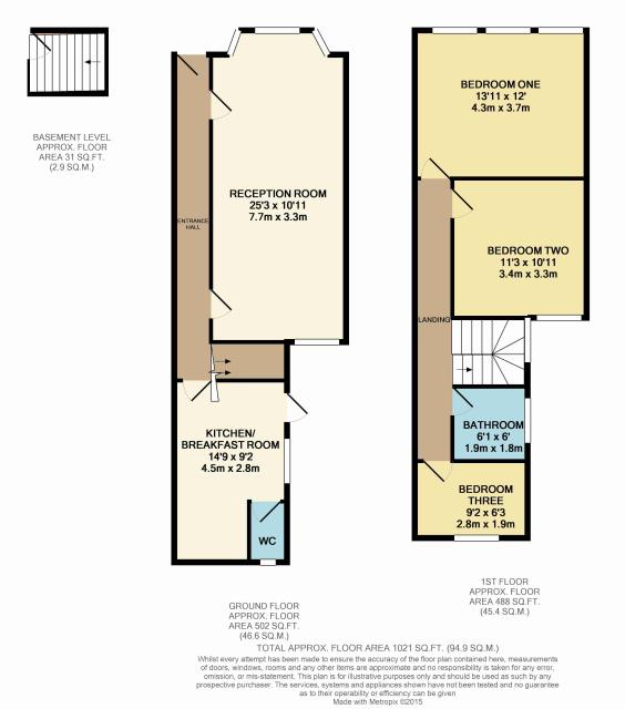 Floorplan of 18 Francis Road, Watford