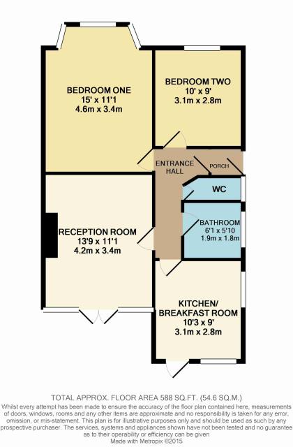 Floorplan of 36 Warwick Way, Croxley Green