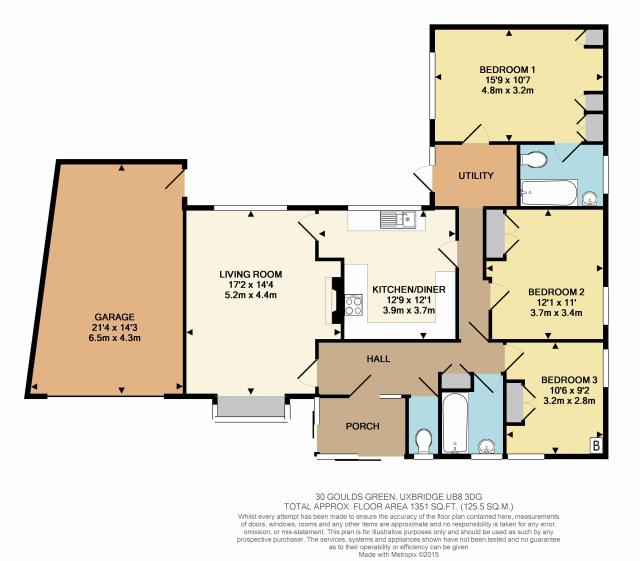 Floorplan of 30 Goulds Green, Uxbridge