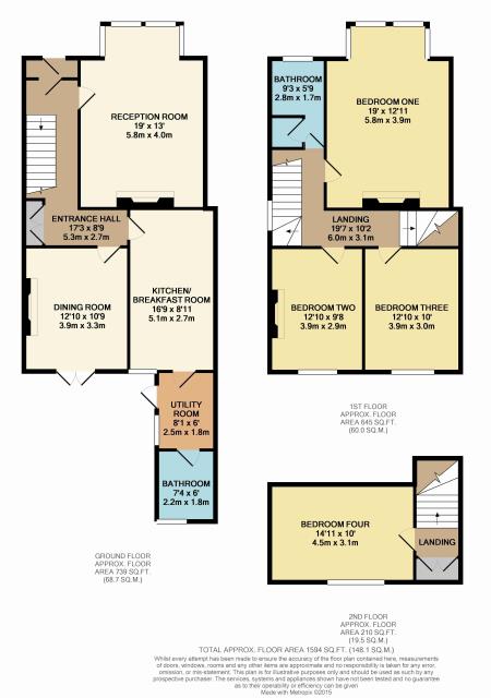 Floorplan of 110 Wellesley Road, Chiswick, London