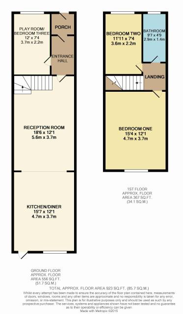 Floorplan of 110 High Street, Harlington, Middlesex