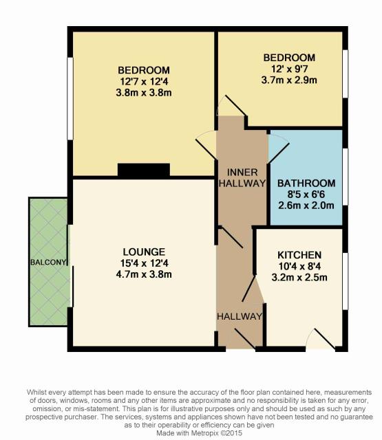Floorplan of 12 Winnipeg House, Greenway, Uxbridge, Middlesex