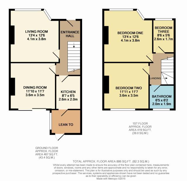 Floorplan of 14 Netheravon Road, Hanwell