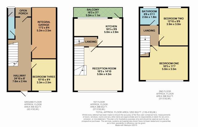 Floorplan of 7 The Corner, Ealing